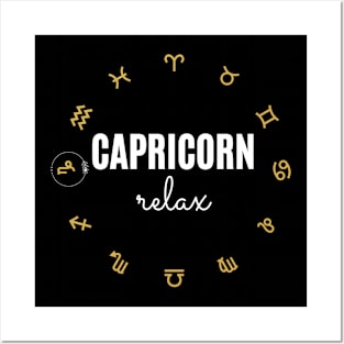 Capricorn Zodiac Horoscope Posters and Art